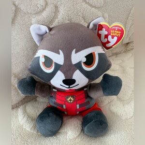 Marvel Beanie Babies Rocket Racoon Guardians of the Galaxy Plush